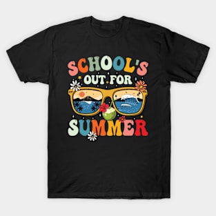 Last Day Of School'S Out For Summer Teacher Boys Girls Long Sleeve T-Shirt